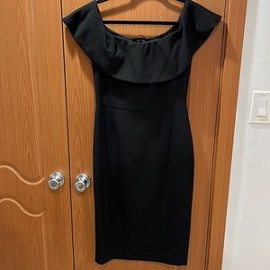 Zara off the shoulders black dress